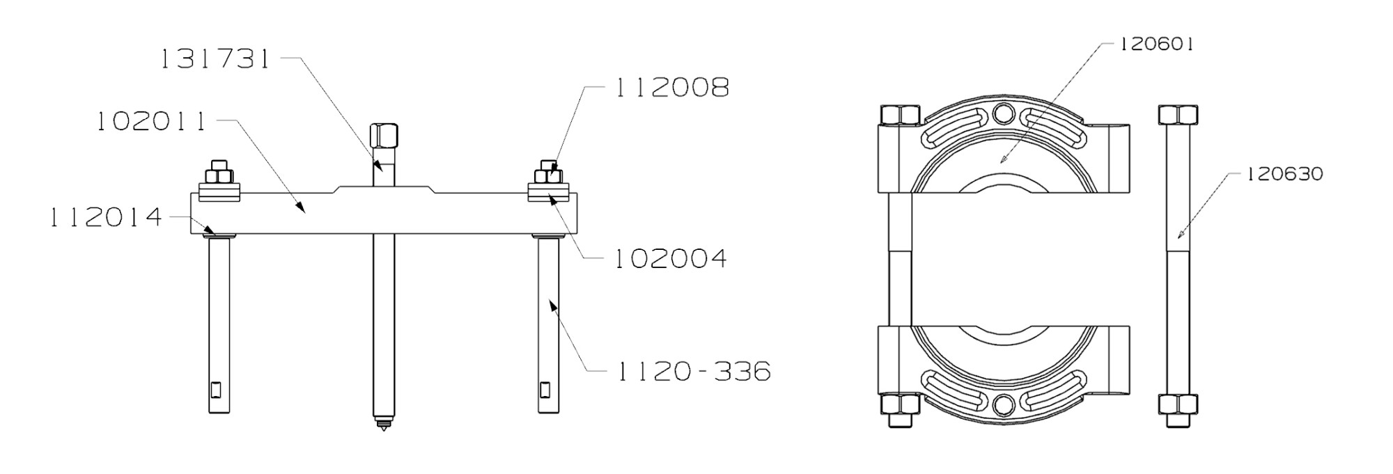 EXTRACTOR FORZA PUENTE Y GUILLOTINA SERIE 1100S-1200
